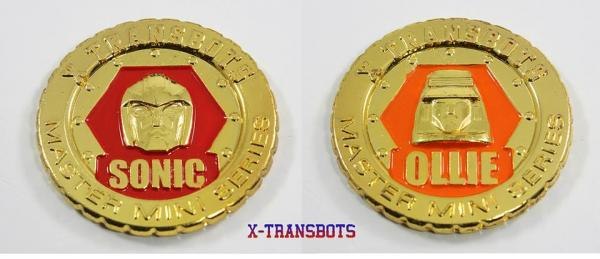Final Images X Transbots Ollie And Sonic Coins, Figure, Box, Card, Comparison Shots  (5 of 8)